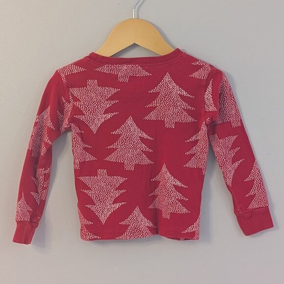 2/$15 💙 Carter’s Red Christmas Tree Pajama Set | 4T - Picture 3 of 6